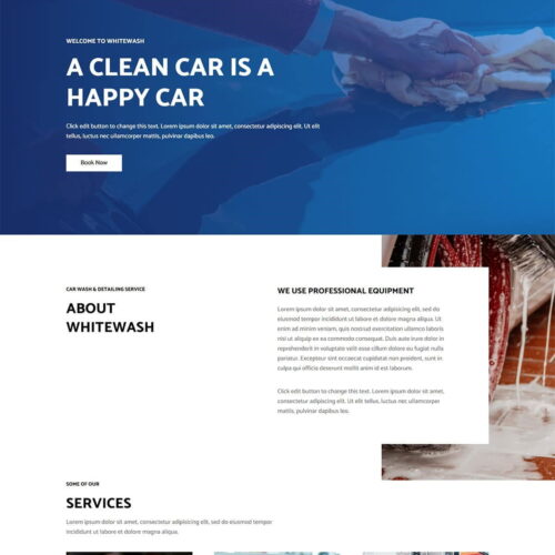 Автомойка. Заказать разработку сайта