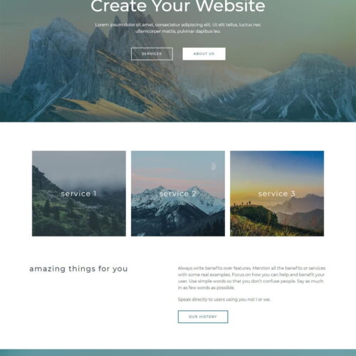 разработка официального сайта
