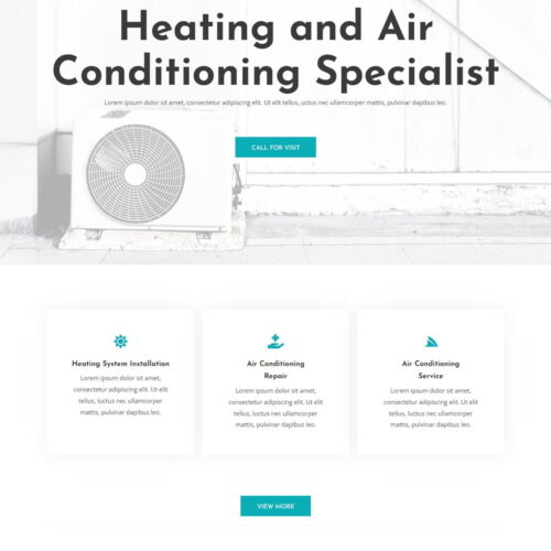 разработка сайтов Кондиционирование воздуха